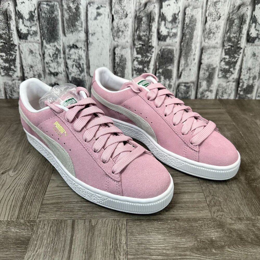 🌟🌟NIB AWESOME🌟🌟Puma Suede Classic XXI Jr Youth size 6.5y/Women size 8 Pink - Picture 3 of 9
